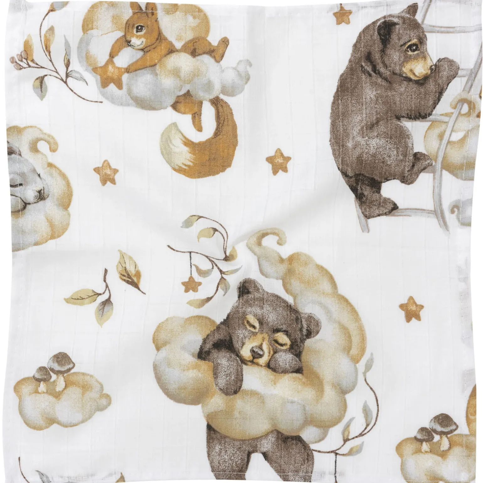 Pieluszki muślinowe 30x30 cm 3pak - Sweet Teddy