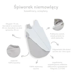 Śpiworek do spania 45 x 75 cm - Cloudy Bears