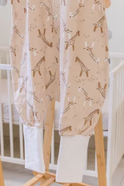 Śpiworek dzianinowy z nogawkami XL - Giraffe