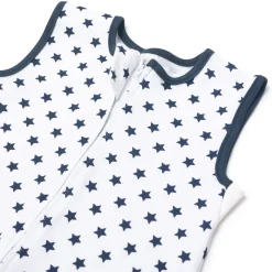 Śpiworek dzianinowy z nogawkami - Navy Blue Stars