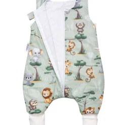 Śpiworek dziecięcy XL - ocieplany z nogawkami - Tropical Animals
