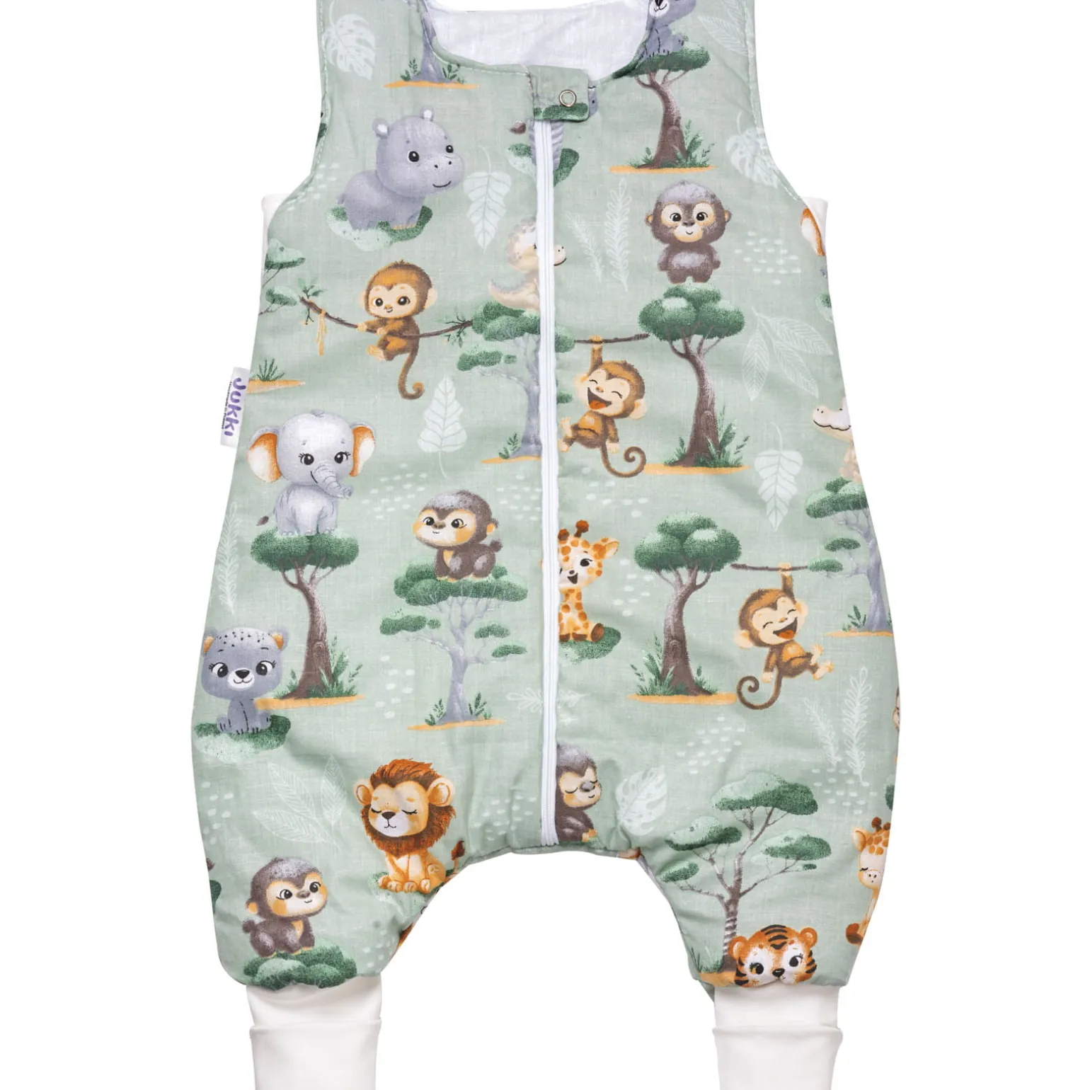 Śpiworek dziecięcy XL - ocieplany z nogawkami - Tropical Animals