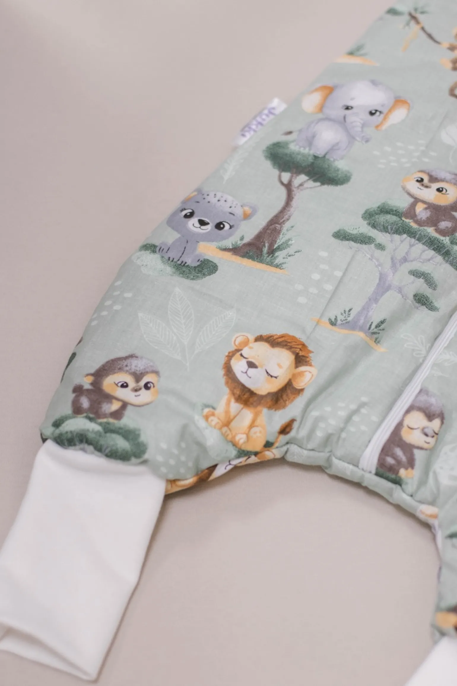 Śpiworek dziecięcy XL - ocieplany z nogawkami - Tropical Animals