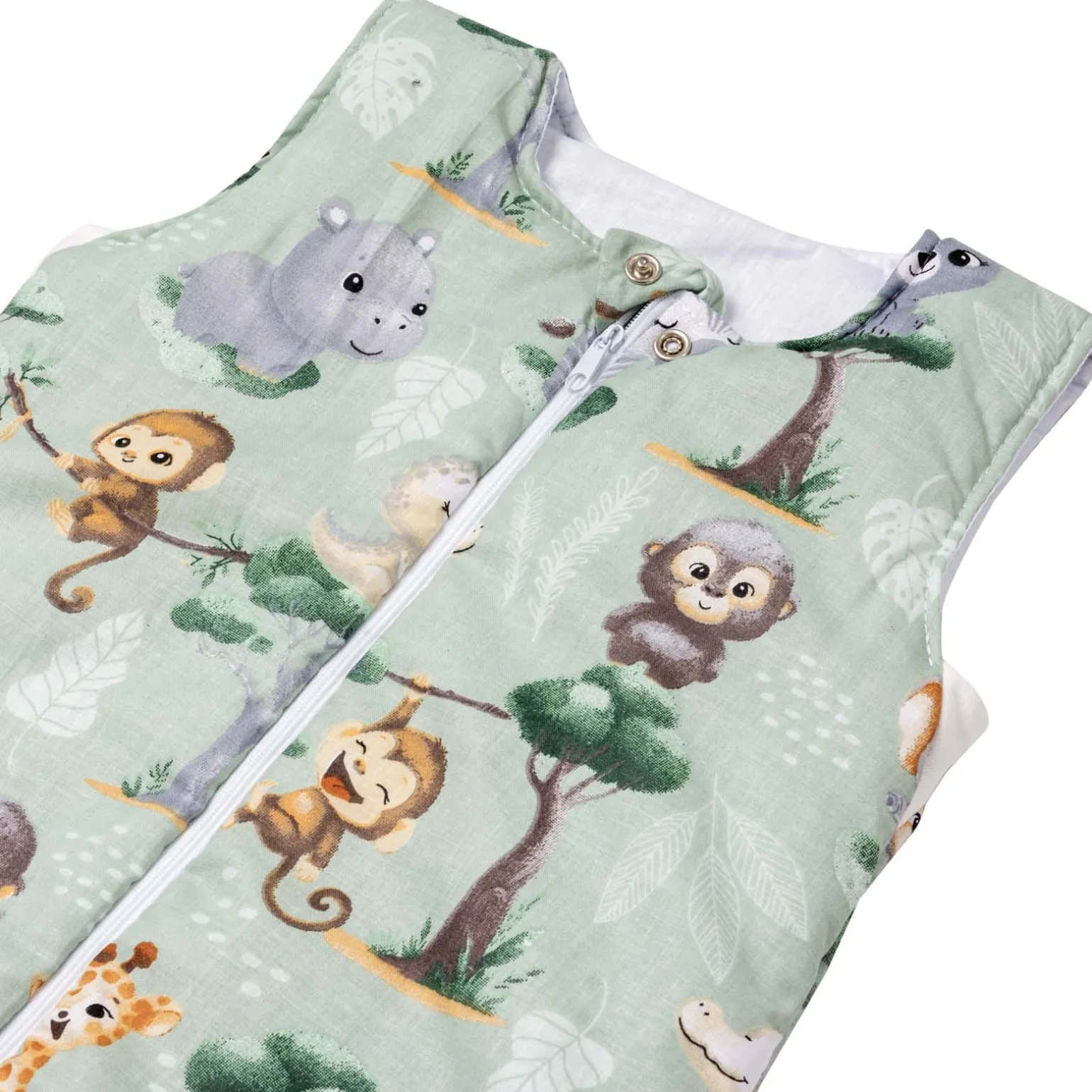 Śpiworek dziecięcy XL - ocieplany z nogawkami - Tropical Animals