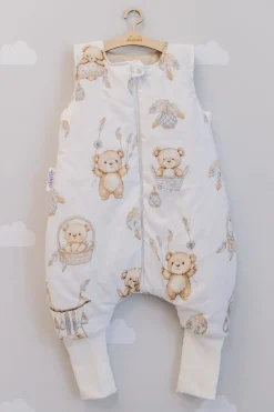 Śpiworek niemowlęcy - ocieplany z nogawkami - Boho Bears