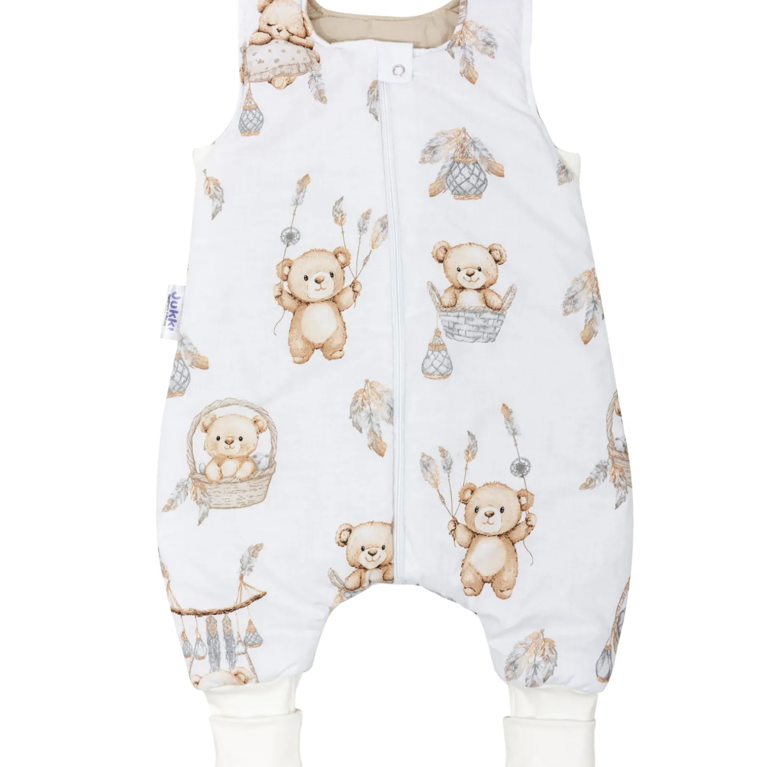 Śpiworek niemowlęcy - ocieplany z nogawkami - Boho Bears