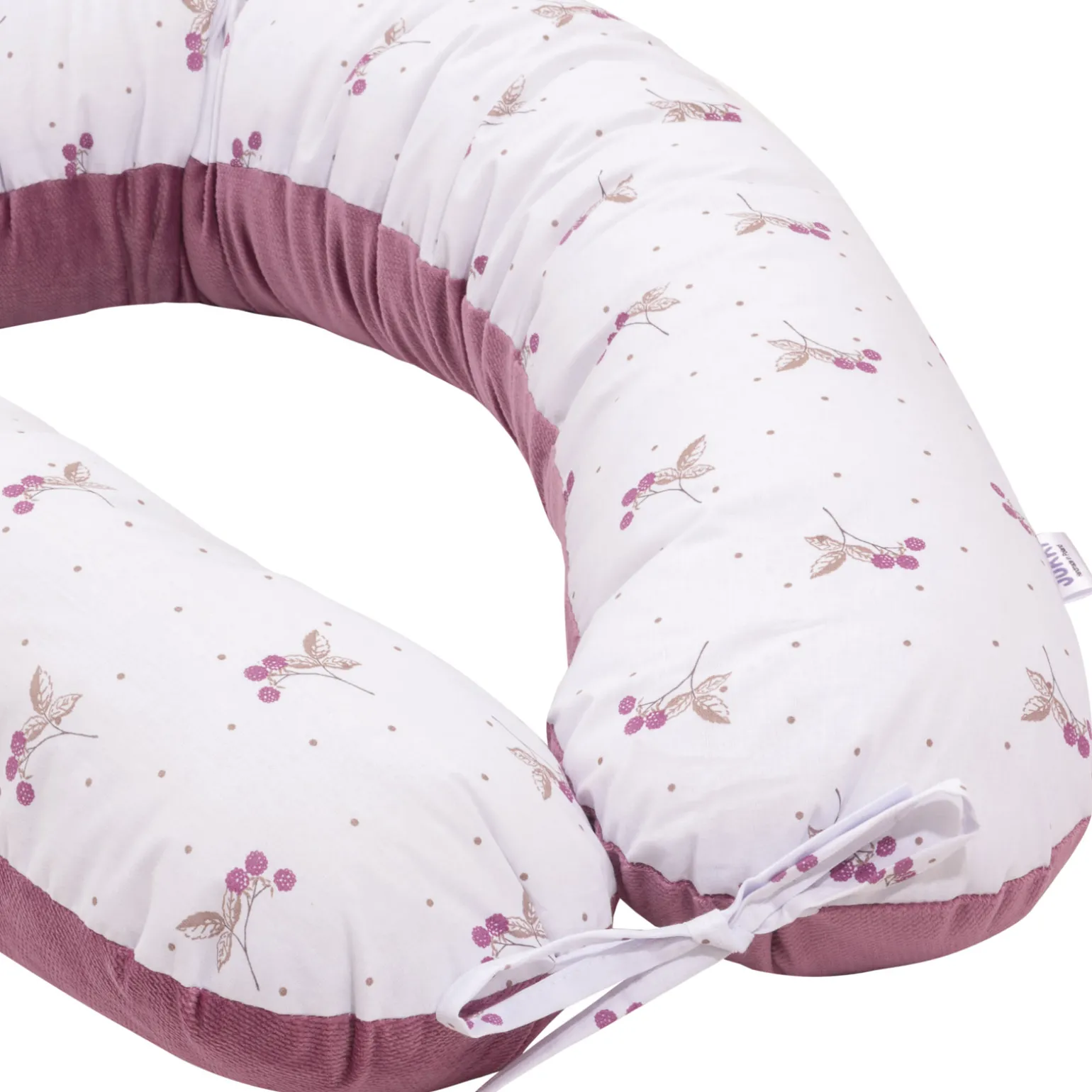 Poduszka ciążowa - Blackberry Dreams i Old Rose Velvet