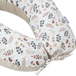 Poduszka ciążowa - Boho Garden i ecru Velvet