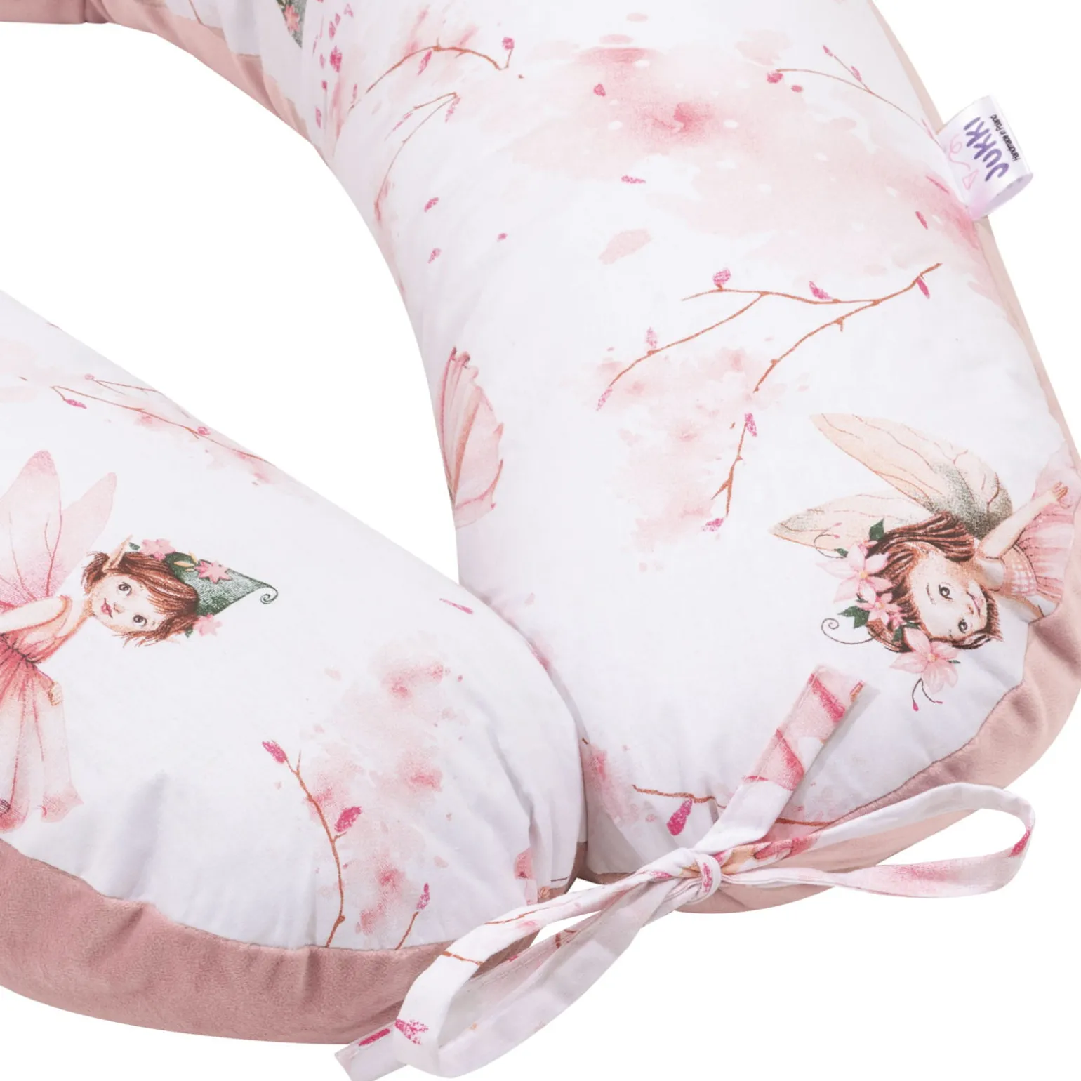 Poduszka ciążowa - Little Fairy i Smokey Pink Soft Velvet