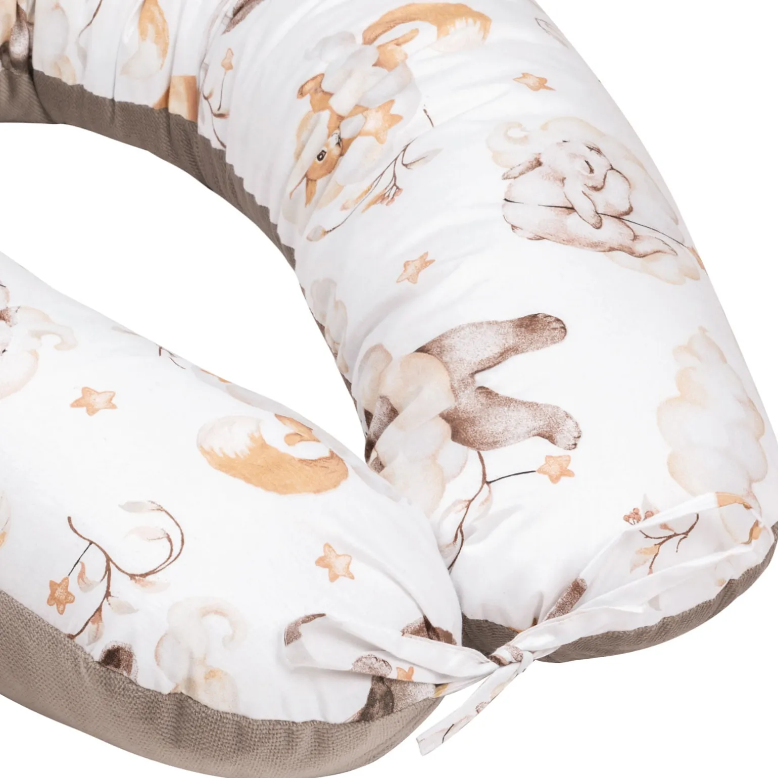 Poduszka ciążowa - Sweet Teddy i Latte Velvet