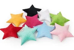 Poduszka gwiazdka Minky - Ecru Minky