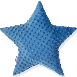 Poduszka gwiazdka Minky - Jeansowe Minky