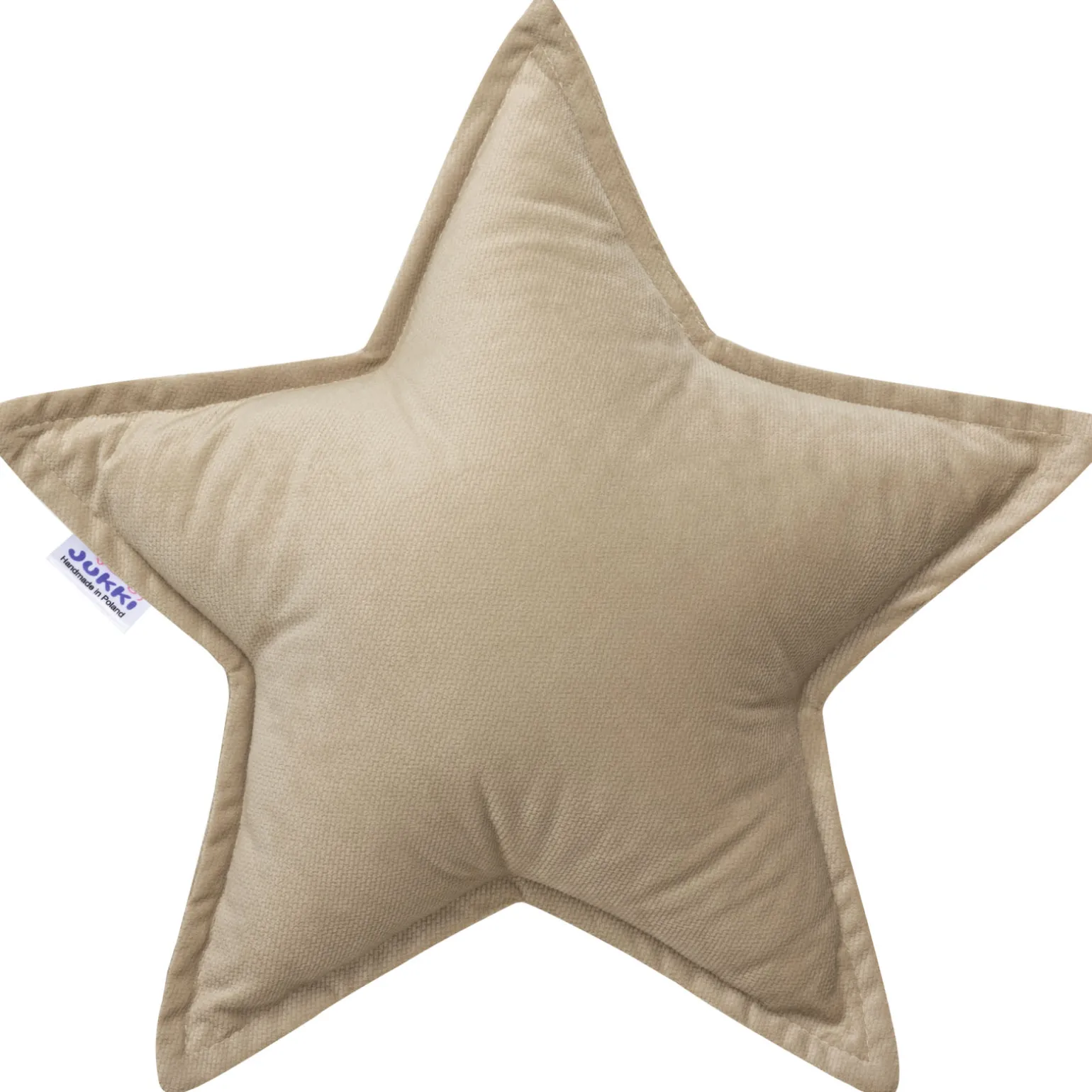 Poduszka gwiazdka Velvet - Cappuccino Velvet