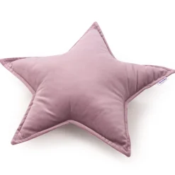Poduszka gwiazdka Velvet - Wrzosowy Soft Velvet