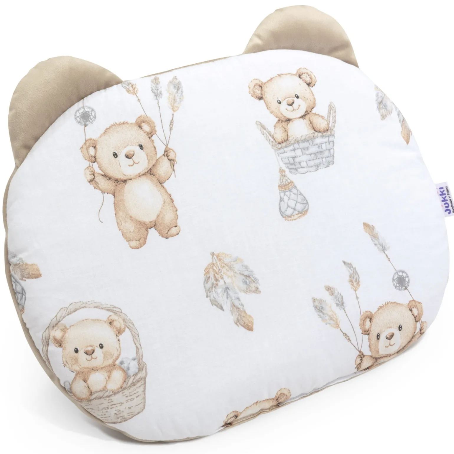 Poduszka MIŚ - Boho Bears i Cappuccino Soft Velvet