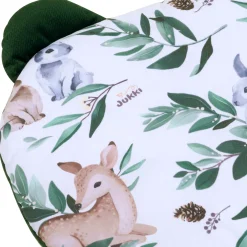 Poduszka MIŚ PREMIUM - Forest Story i butelkowy Velvet