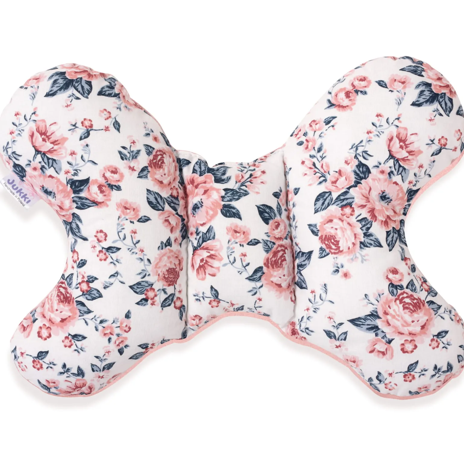 Poduszka motylek - Roses i Smokey Pink Soft Velvet