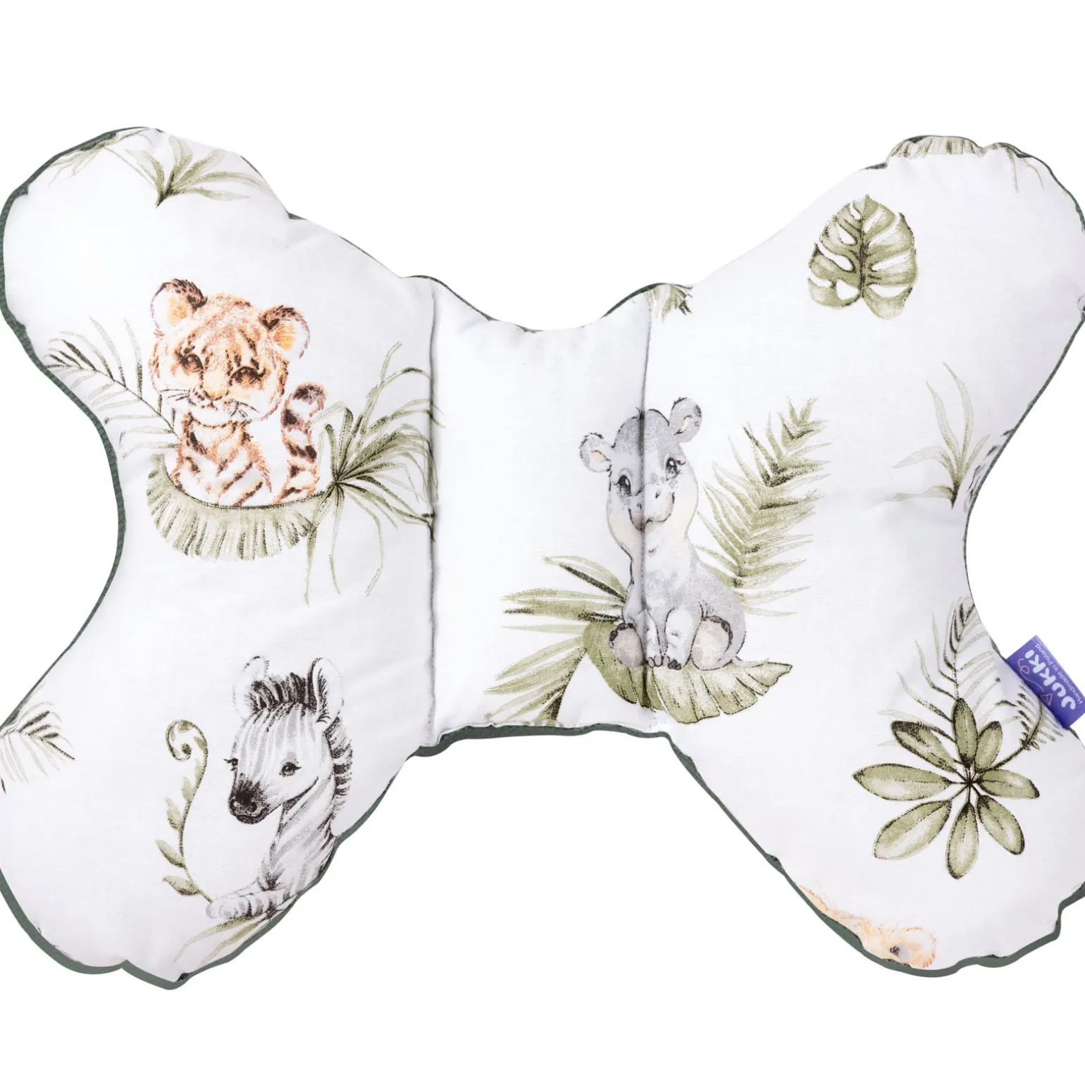 Poduszka motylek - Savanna Fun i oliwkowy Velvet