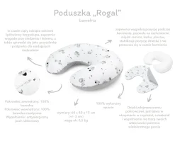 Poduszka rogal + zdejmowana poszewka - Blackberry Dreams