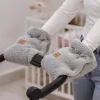 Podwójne mufki do wózka Boucle - Grey