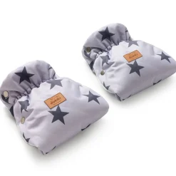Podwójne mufki do wózka, GREY STARS WINTER