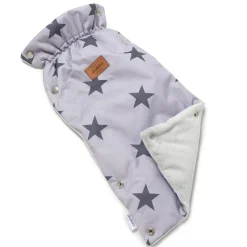Podwójne mufki do wózka, GREY STARS WINTER