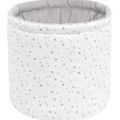 Pojemnik / koszyk na akcesoria dla niemowlaka - Twinkle Stars i szary Velvet