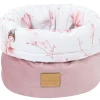 Pojemnik / koszyk na akcesoria dla niemowlaka - Little Fairy i Smokey Pink Soft Velvet