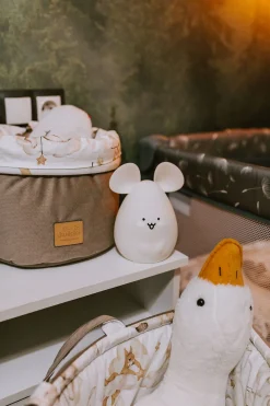 Pojemnik / koszyk na akcesoria dla niemowlaka - Sweet Teddy i Latte Velvet