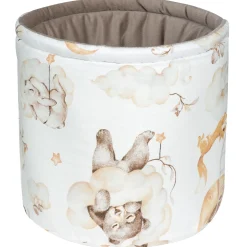 Pojemnik / koszyk na akcesoria dla niemowlaka - Sweet Teddy i Latte Velvet
