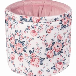 Pojemnik / koszyk na akcesoria dla niemowlaka - Roses i Smokey Pink Soft Velvet