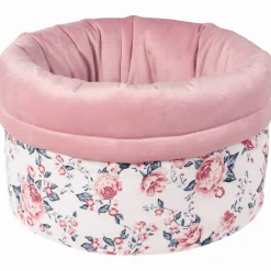 Pojemnik / koszyk na akcesoria dla niemowlaka - Roses i Smokey Pink Soft Velvet