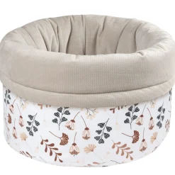 Pojemnik / koszyk na akcesoria dla niemowlaka - Boho Garden i ecru Velvet