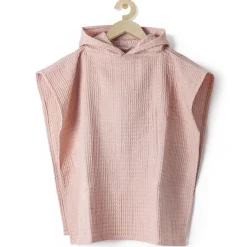 Ponczo kąpielowe z kapturkiem - Pink
