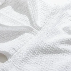 Ponczo kąpielowe z kapturkiem - White