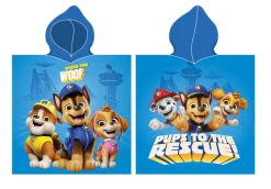 Ponczo, ręcznik kąpielowy z kapturem- PAW PATROL
