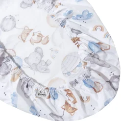 Prześcieradło z gumką do GONDOLI i KOŁYSKI 80 x 40 cm - Balloon Friends