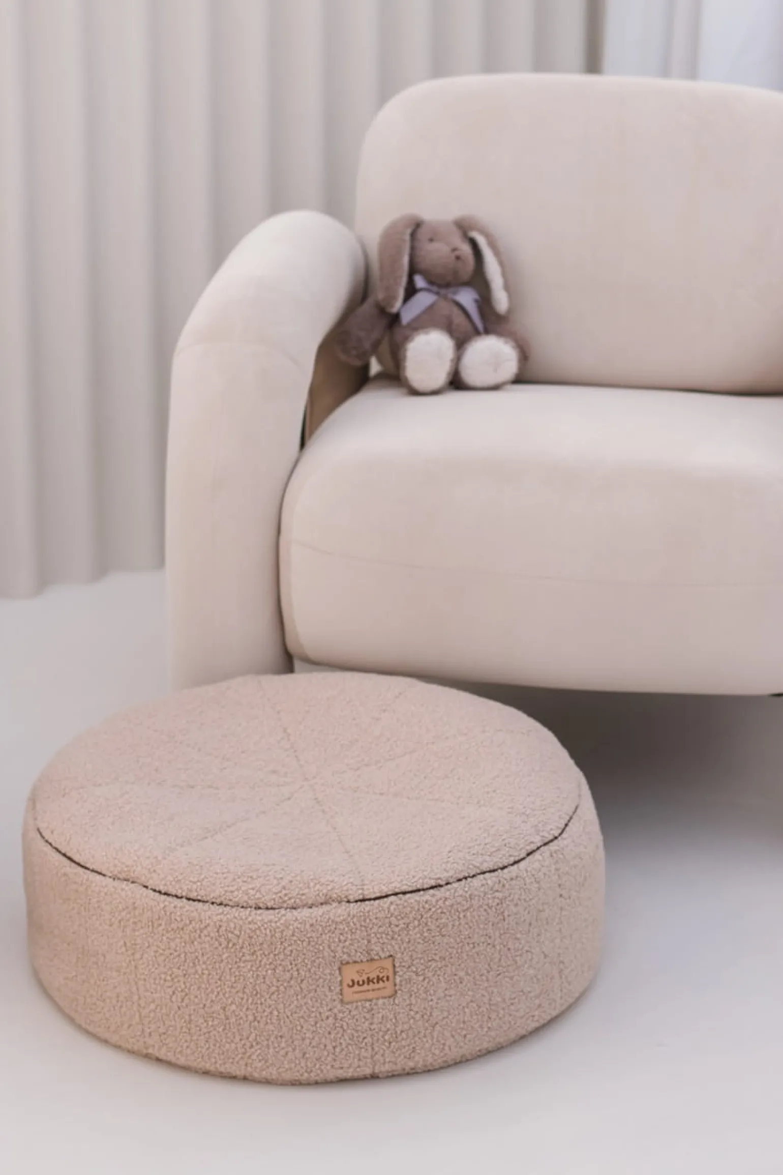 Pufa dziecięca BOUCLE - Beige