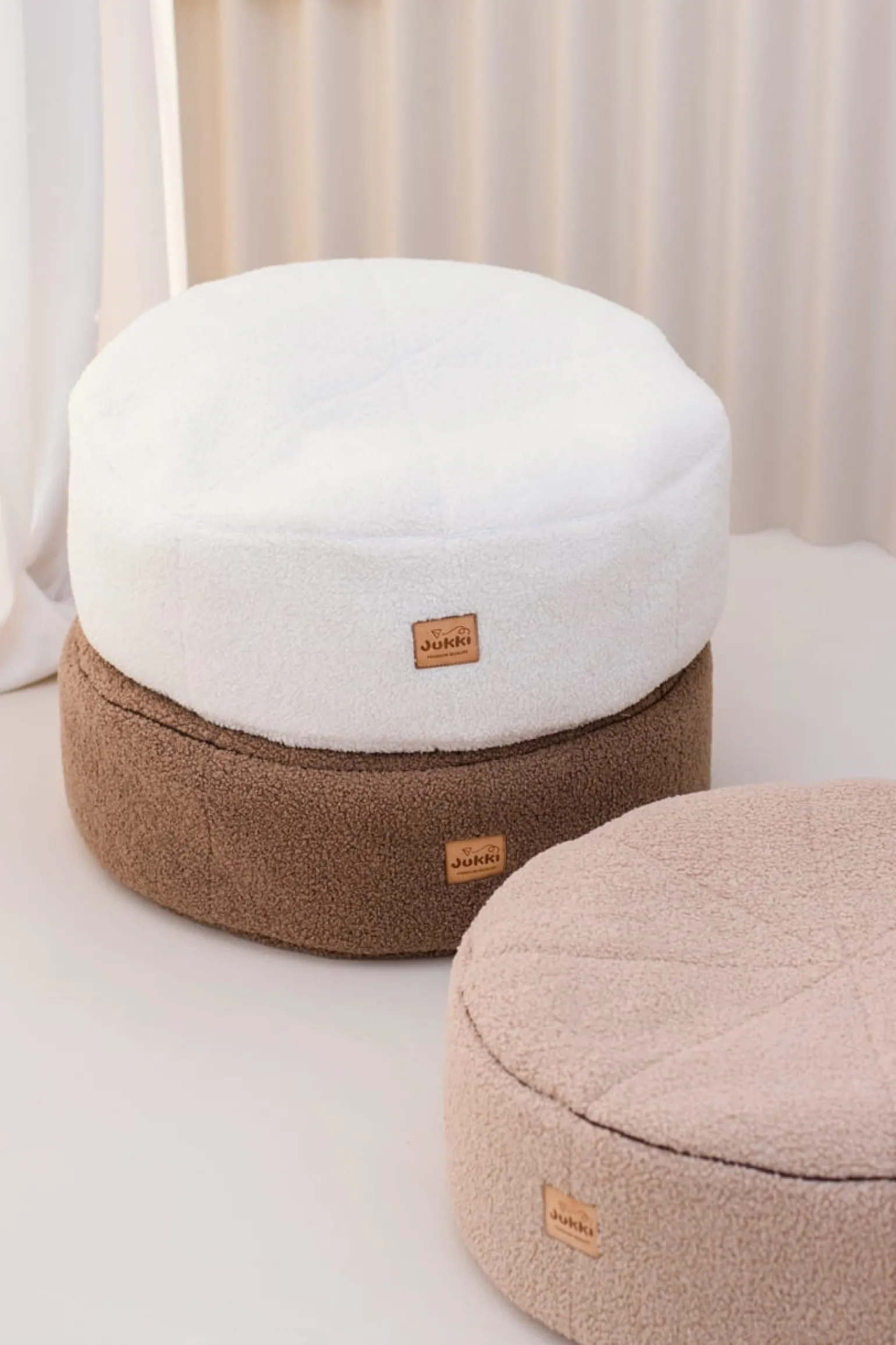 Pufa dziecięca BOUCLE - Brown