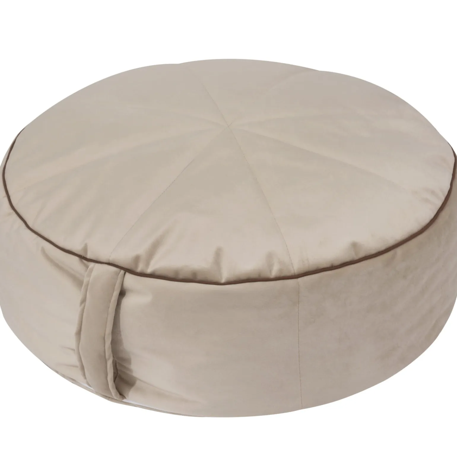 Pufa dziecięca - w kolorze cappuccino Soft Velvet