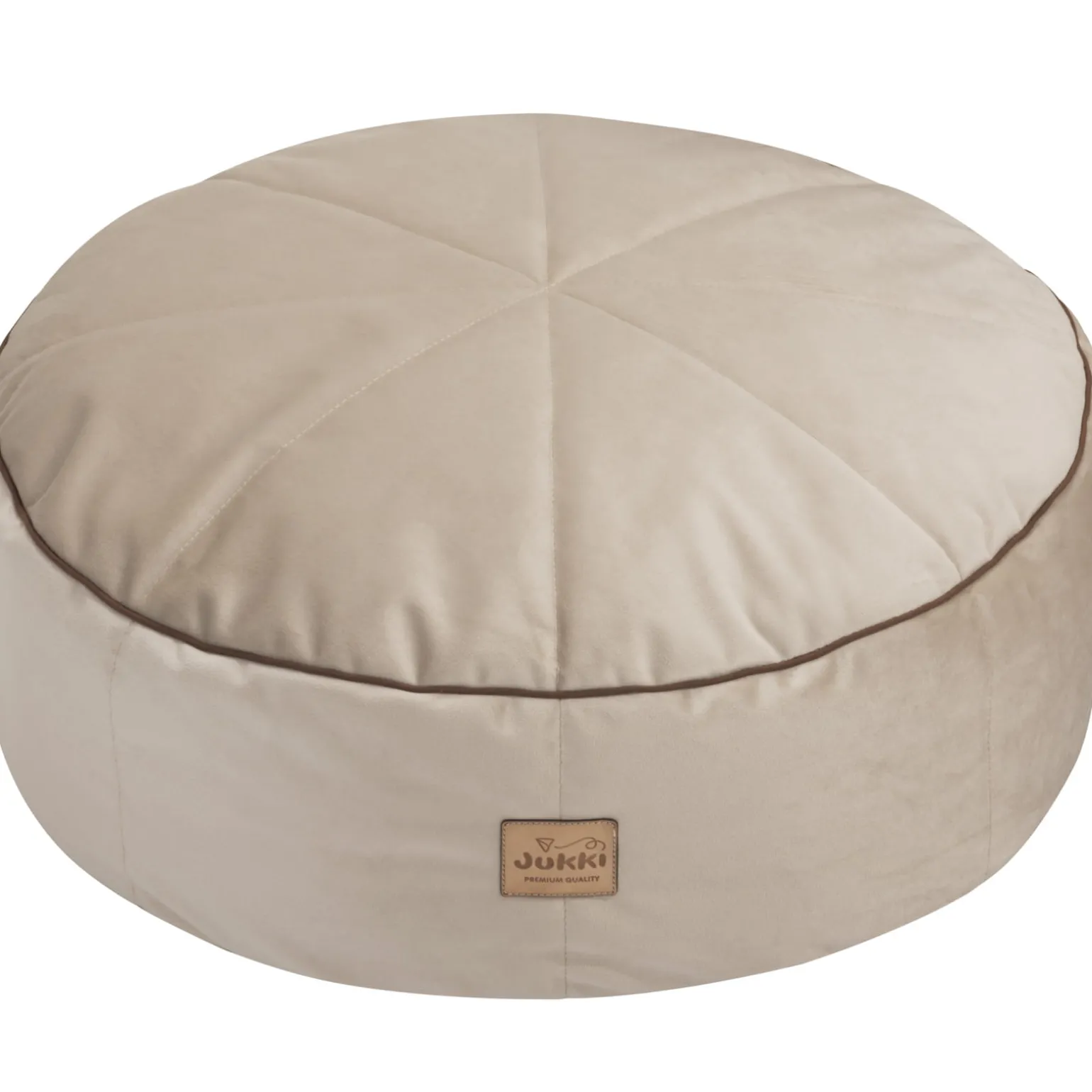 Pufa dziecięca - w kolorze cappuccino Soft Velvet