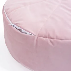 Pufa dziecięca - w kolorze smokey pink Soft Velvet