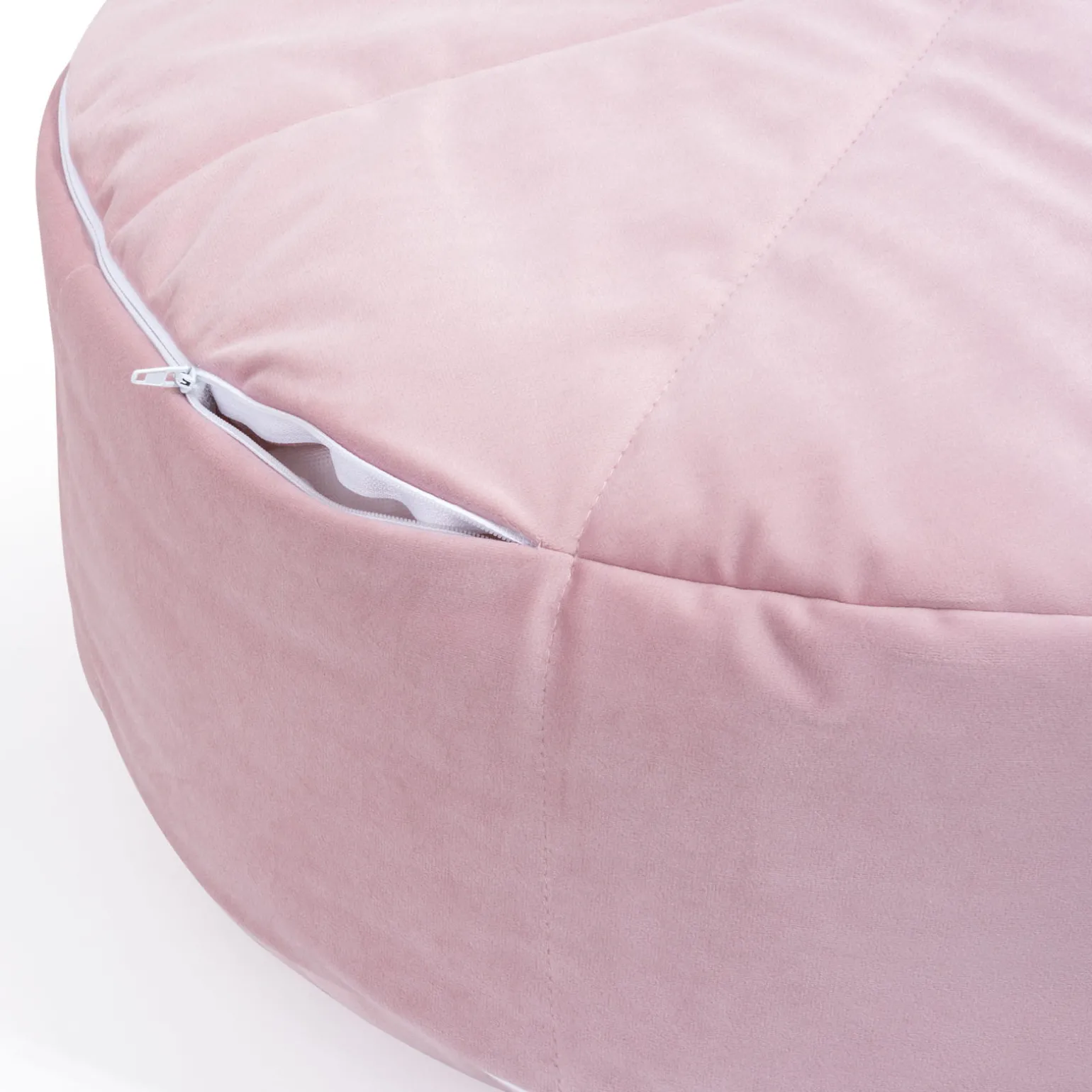 Pufa dziecięca - w kolorze smokey pink Soft Velvet