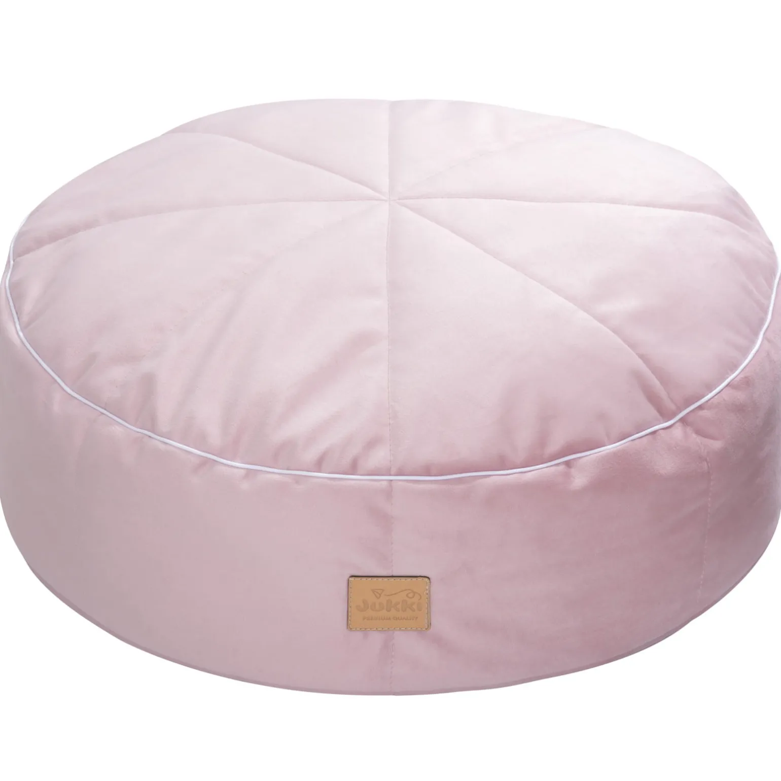 Pufa dziecięca - w kolorze smokey pink Soft Velvet