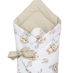 Rożek niemowlęcy bawełniany - Boho Bears