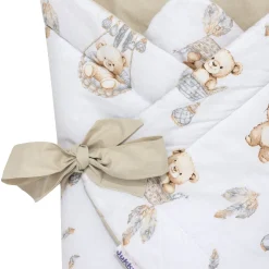 Rożek niemowlęcy bawełniany - Boho Bears