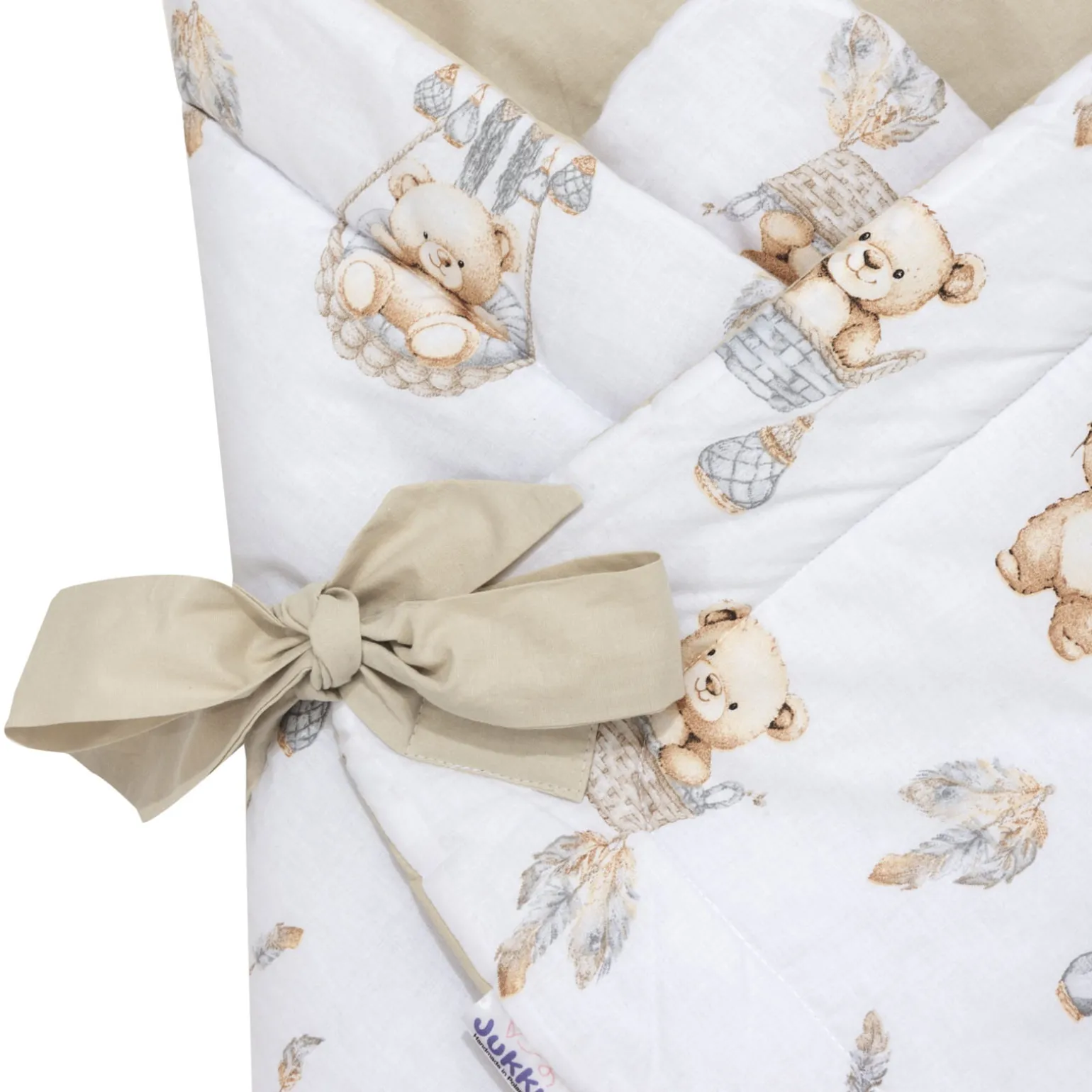Rożek niemowlęcy bawełniany - Boho Bears