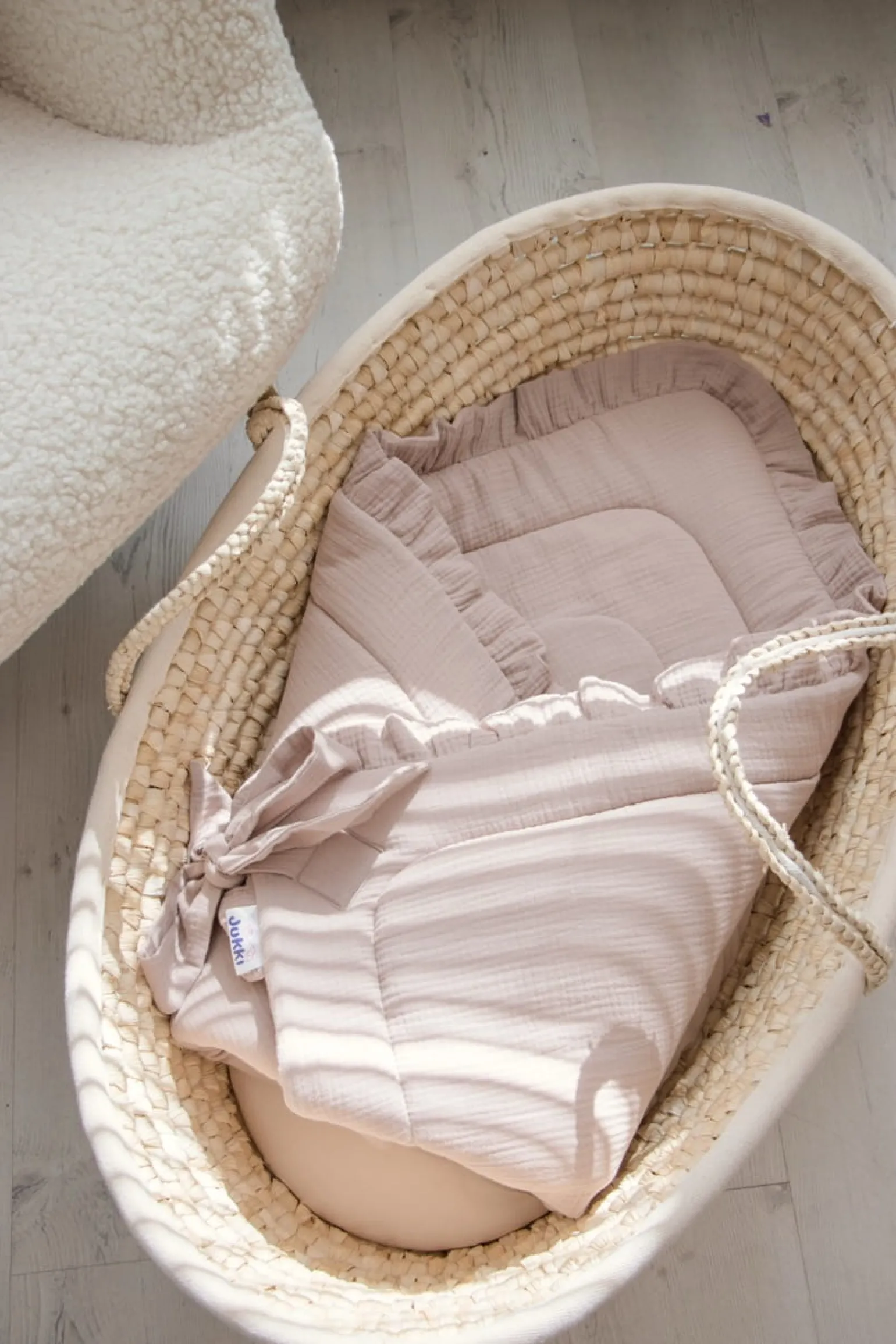 Rożek niemowlęcy muślinowy - Beige