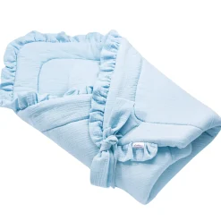 Rożek niemowlęcy muślinowy - Blue