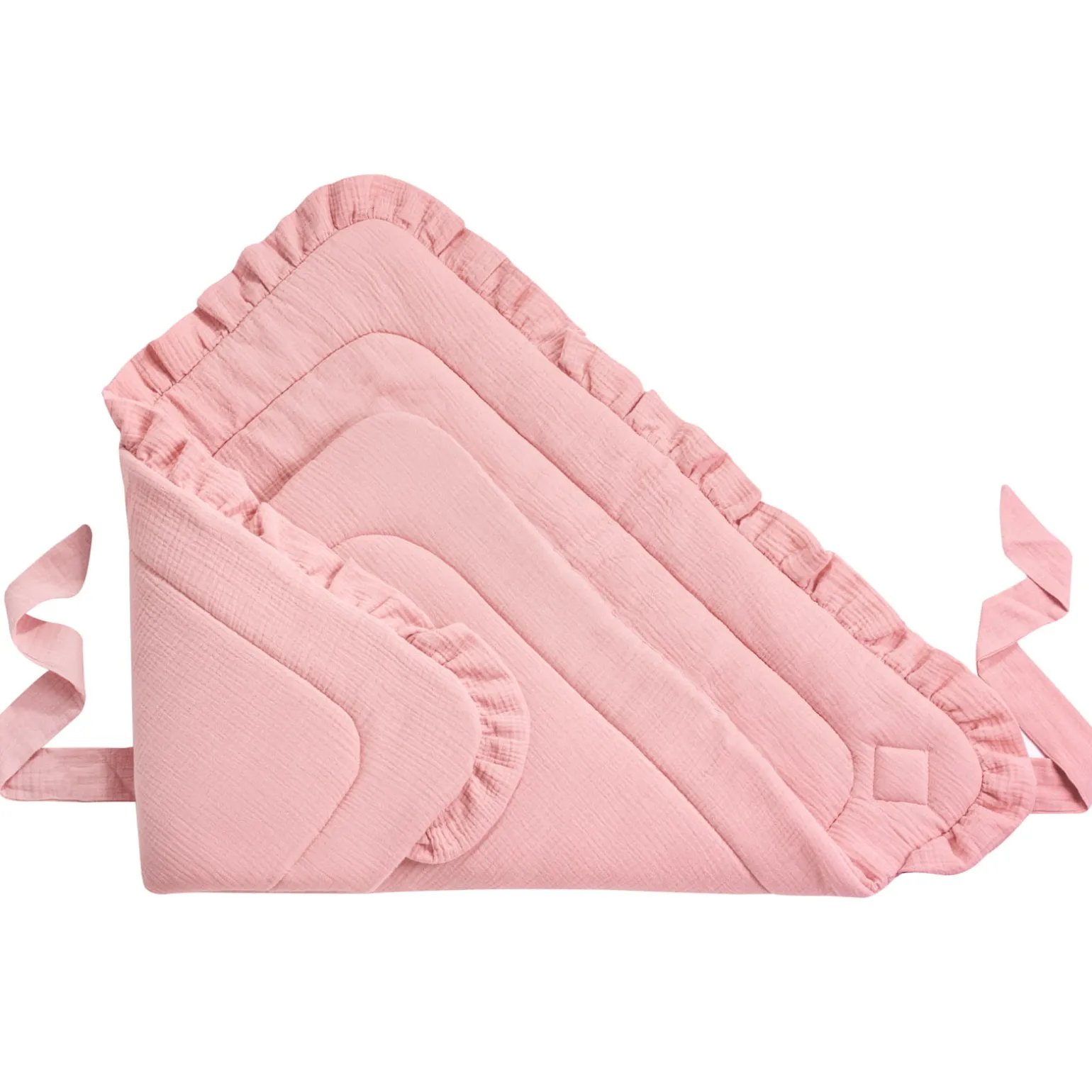 Rożek niemowlęcy muślinowy - Pink